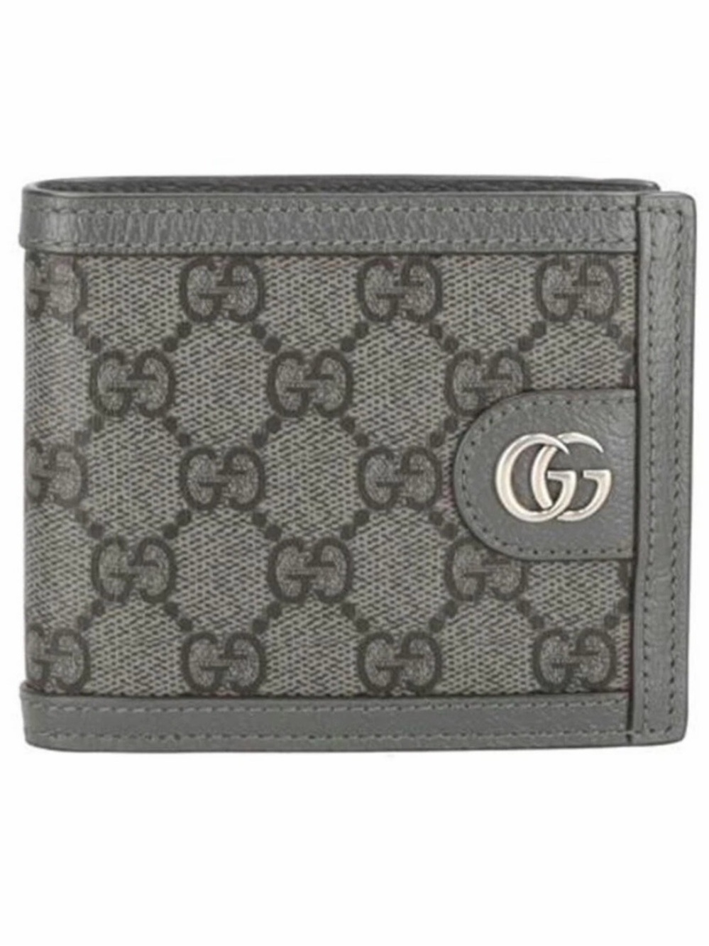 Gucci Men’s Gray GG Canvas Wallet with Silver Double G DEADSTOCK (BRAND NEW)